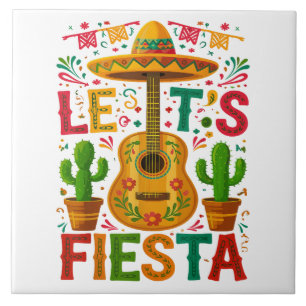 Azulejo Vamos a Fiesta Cinco De Mayo Fiesta