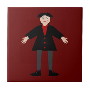 Azulejo Vampiro de Cute Halloween