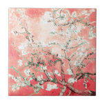 Azulejo Van Gogh Almond Blossoms Peach<br><div class="desc">Artista: Vincent Van Gogh Título: Flores de almendra alteradas de color por 2Sweet4wordsDiseños</div>