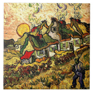 Azulejo Van Gogh: Casas de paja al sol