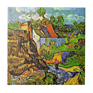 Azulejo Van Gogh - Casas en Auvers