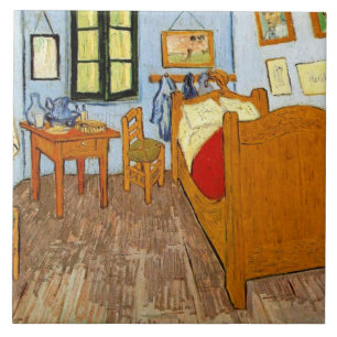 Azulejo Van Gogh: Dormitorio de Vincent en Arles, 1889