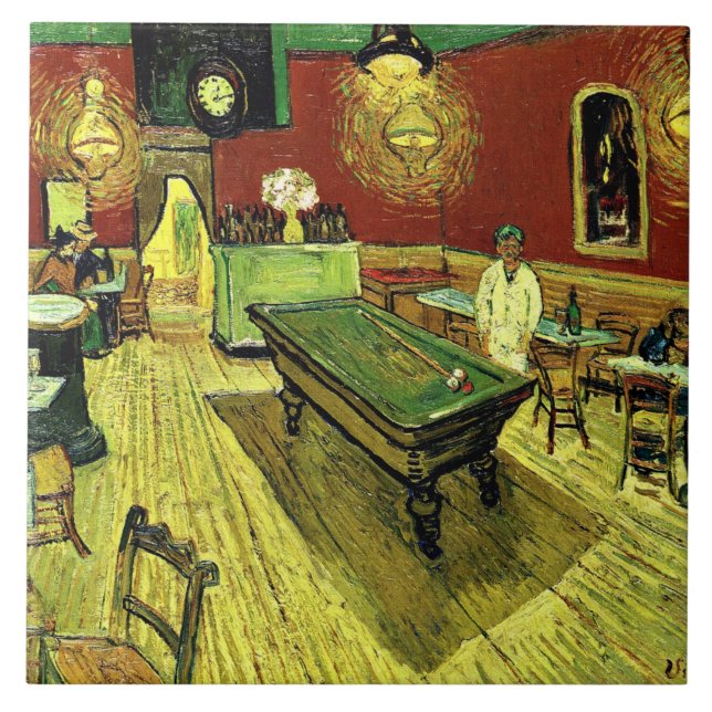 Azulejo Van Gogh - El café nocturno (Frente)