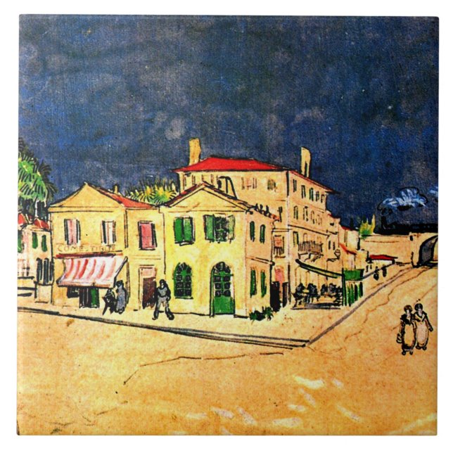 Azulejo Van Gogh - La casa amarilla (Frente)