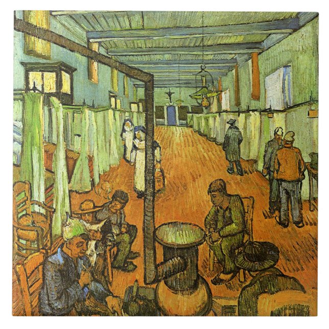 Azulejo Van Gogh, Sala del Hospital, (Frente)