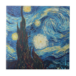 Azulejo Van Gogh Starry Night Classic Impresionsionist Art