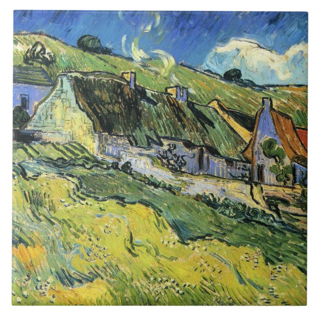 Azulejo Van Gogh - Un grupo de cabañas (Frente)
