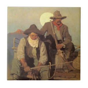 Azulejo Vaqueiros Antiguos, La Etapa de Pago por NC Wyeth