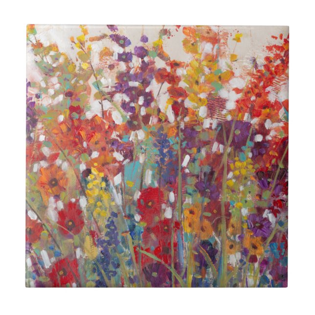 Azulejo Variedad de flores (Frente)