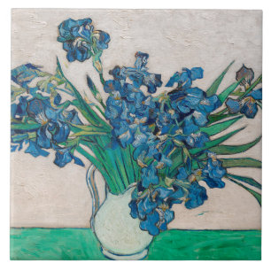 Azulejo Vase con irlandeses, Van Gogh