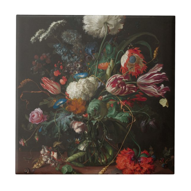 Azulejo Vase de flores - Jan Davidsz. de Heem (Frente)