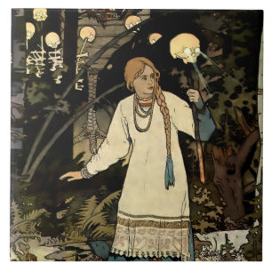Azulejo Vasilia la Hermosa por Ivan Bilibin