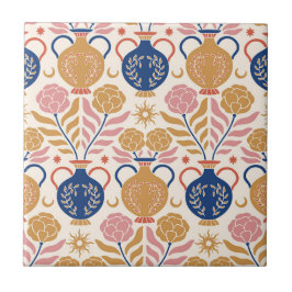 Azulejo vasos florales