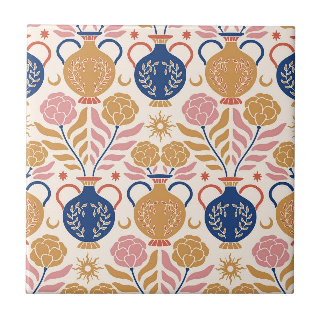 Azulejo vasos florales (Frente)