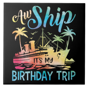 Azulejo Vaya Barco Es Mi Viaje De Cumpleaños