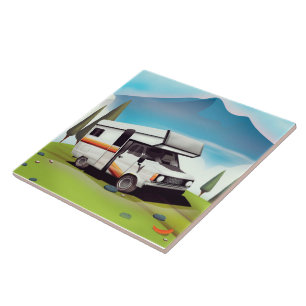 Azulejo Vaya de viaje, visite la naturaleza salvaje de RV.