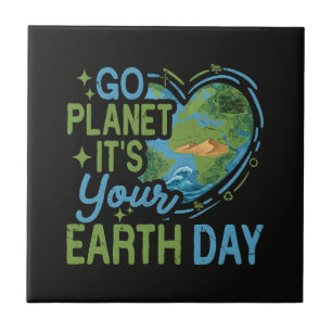 Azulejo Ve Planeta Es Tu Día de la Tierra