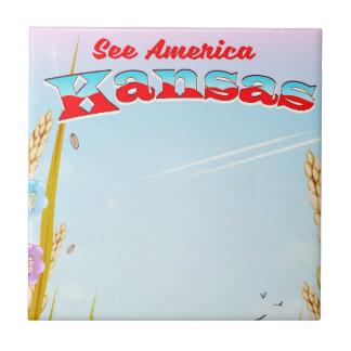 Azulejo ¡Vean América! - Kansas