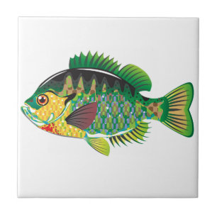 Azulejo Vector del Panfish del Lepomis macrochirus