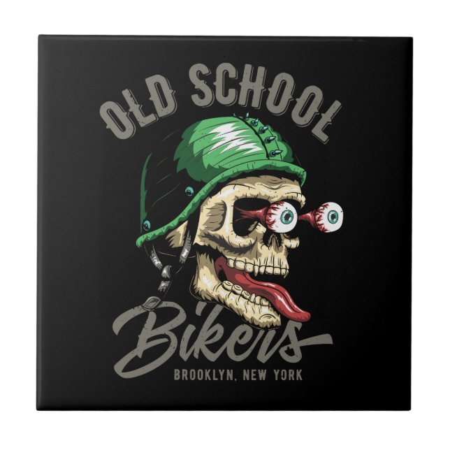 Azulejo Vector dia de los muertos, día del cráneo muerto, (Frente)