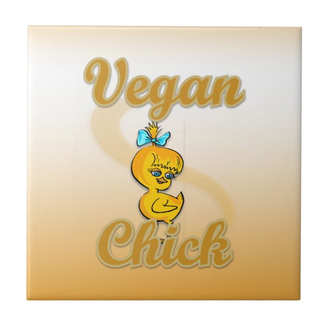Azulejo Vegan Chick (Frente)