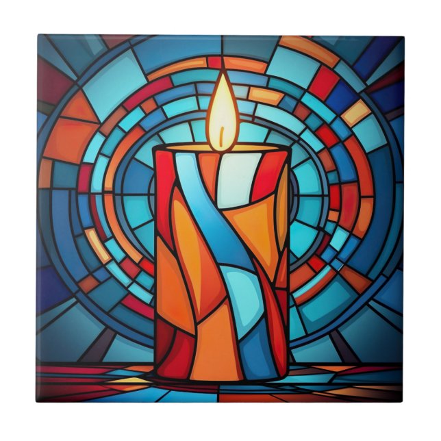 Azulejo Vela de Navidades Retro 60 (Frente)