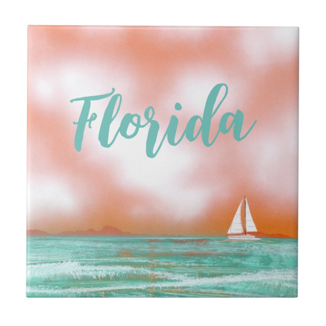 Azulejo Vela en Florida (Frente)