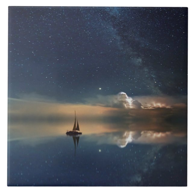 Azulejo Vela lejos de las nubes (Frente)