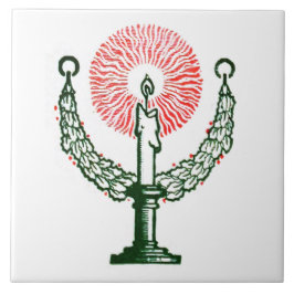 Azulejo Vela tradicional de Navidades