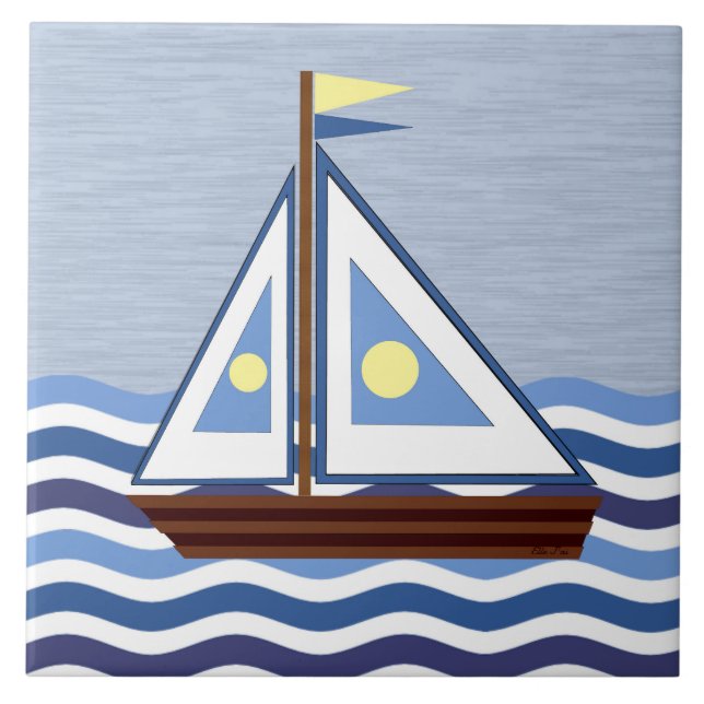 Azulejo Velero  (Frente)