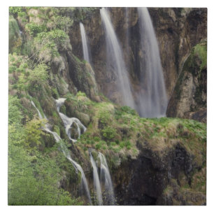 Azulejo Veliki Slap (Catarata) Parque Nacional de los Lago