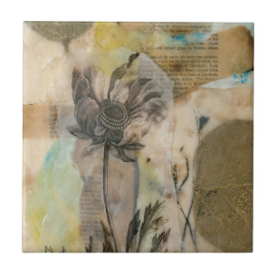 Azulejo Vellum Floral II