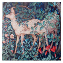 Venado en el bosque, William Morris