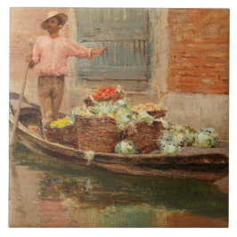 Azulejo Vendedor de verduras en Venecia (por Vincenzo Capr