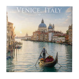 Azulejo Venecia Italia Gran Canal góndola Atardecer