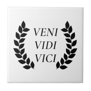 Azulejo Veni Vidi Vici Vine Y Vi Que Me Conquistaban