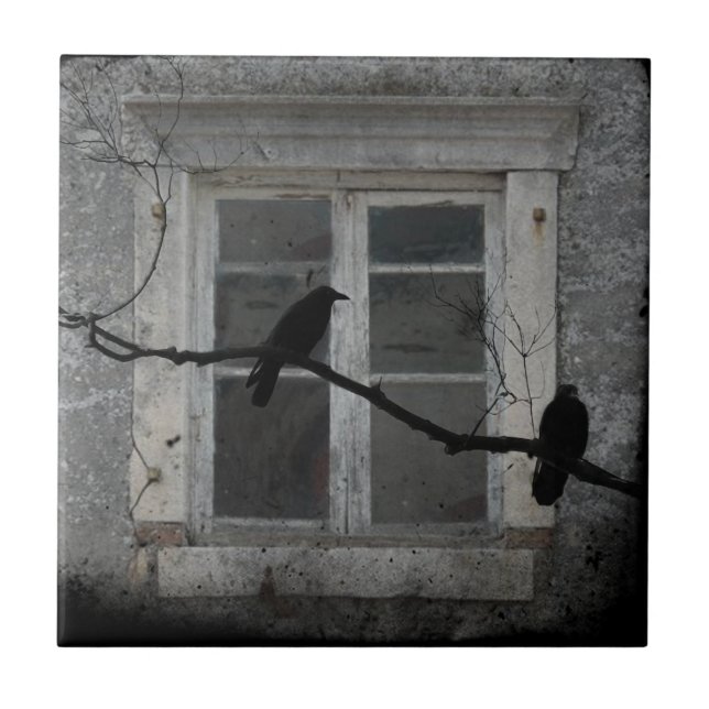 Azulejo Ventana de Grungy antigua (Frente)