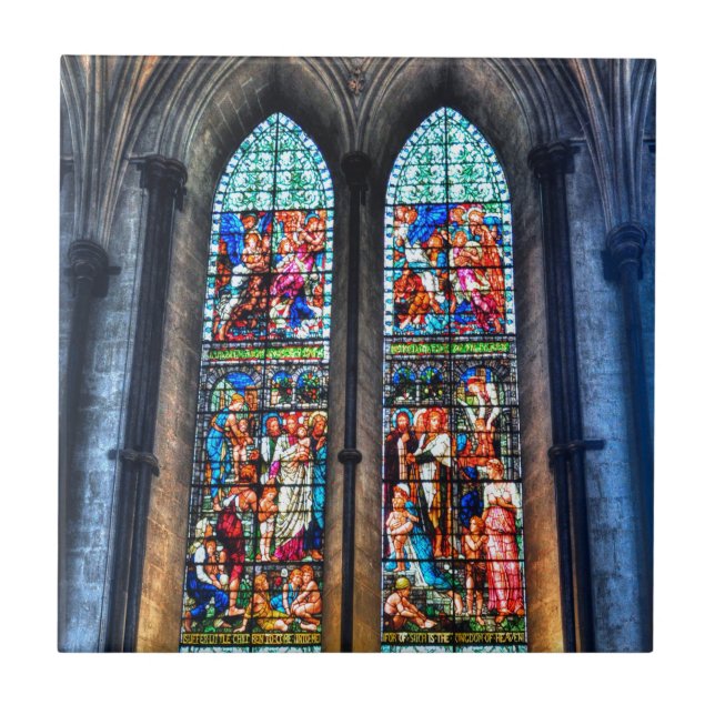 Azulejo Ventanas de vidrio templado, Catedral de Salisbury (Frente)