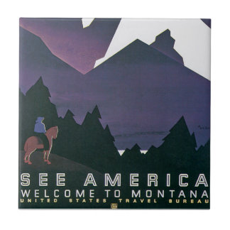 Azulejo Ver América ~ Bienvenidos a Montana