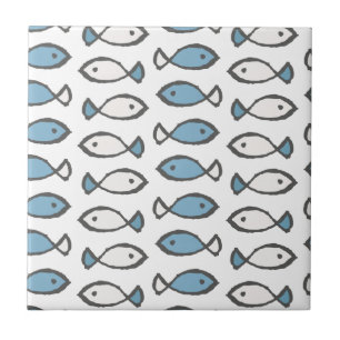 Azulejo Verano de los animales del océano de los peces azu