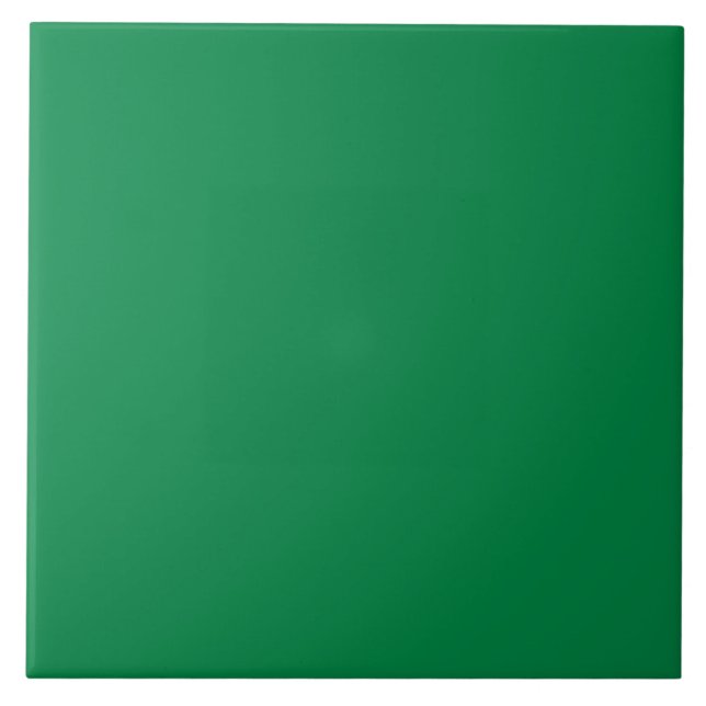 Azulejo Verdadero color verde brillante sólido (Frente)