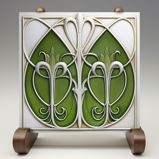 Azulejo Verdant Vines Art Nouveau (Subido por el creador)