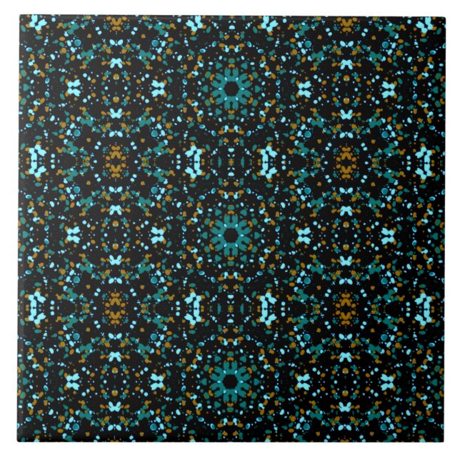 Azulejo Verde azulado deslumbramiento (Frente)