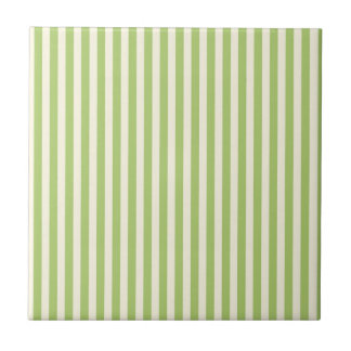 Azulejo  Verde Claro a Rayas Ticking Vintage Casa de Campo