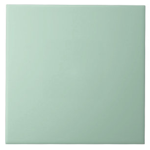 Azulejo verde menta helecho sólido natural