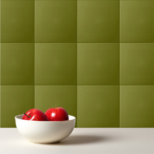 Azulejo Verde oliva de color sólido