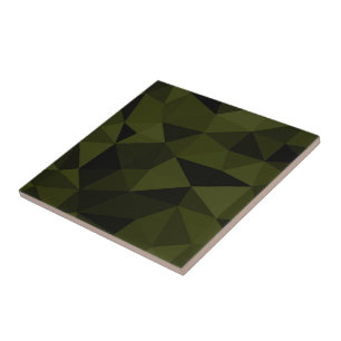 Azulejo Verde oscuro del ejército negro patrón de malla ge