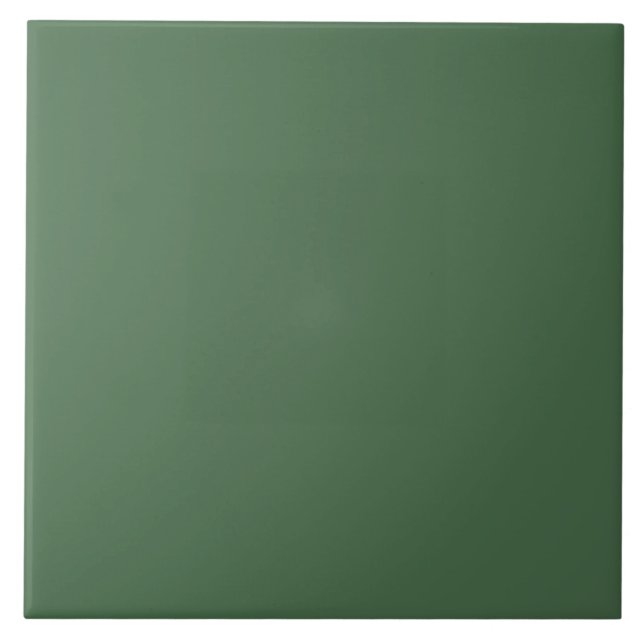 Azulejo Verde retro vintage profundo oscuro saturado (Frente)