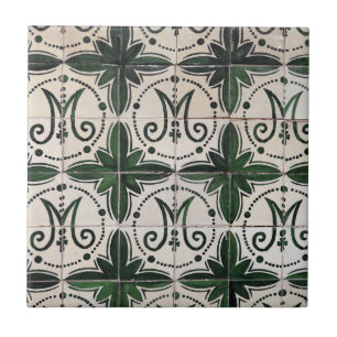 Azulejo verde vintage