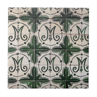Azulejo verde vintage